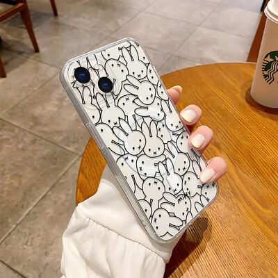 Modne naljepnice s crtanim filmovima M-Miffys- Magsafe Magnetic Phone Case za Samsung Galaxy S24 S23 S22 S21 S20 Plus Ultra 5G Kawaii Cover