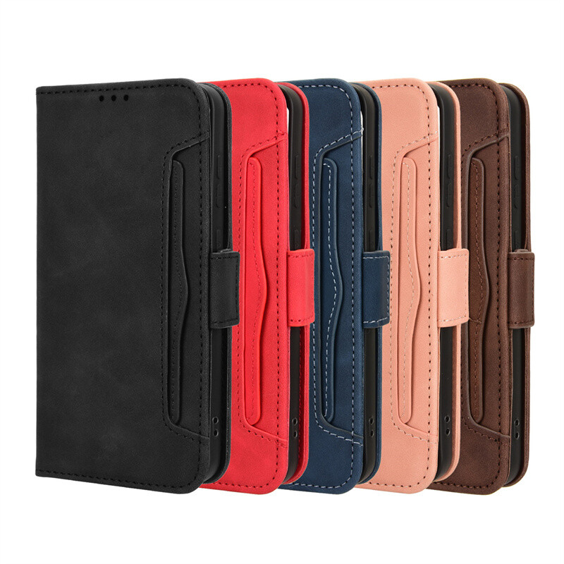 Skirtas Samsung Galaxy S25 Plus Flip Type telefono dėklas, skirtas Samsung S25 Plus S25 Odinis kelių kortelių lizdas Mobiliojo telefono piniginės dėklas