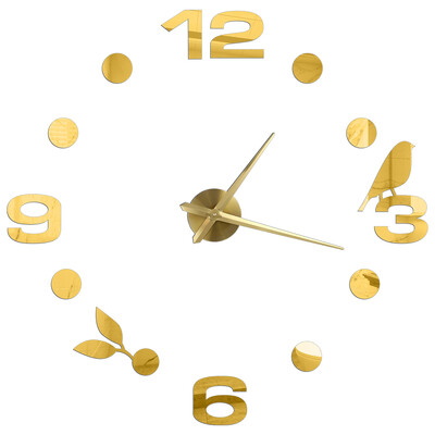 2D/3D veliki rimski brojevi, akrilno ogledalo, zidni sat, naljepnica, modni DIY kvarcni satovi, sat, uređenje doma, naljepnice za dnevnu sobu