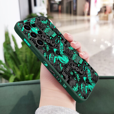 Blackened Clown Phone Case Za Samsung Galaxy S24 S23 S22 S21 S20 S10 S10E S9 Ultra Plus FE Note 20 Ultra 10 9 Plus Cover