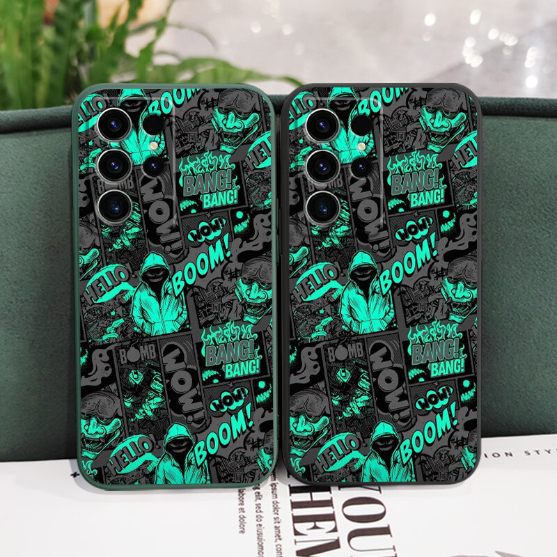 Blackened Clown Phone Case Za Samsung Galaxy S24 S23 S22 S21 S20 S10 S10E S9 Ultra Plus FE Note 20 Ultra 10 9 Plus Cover