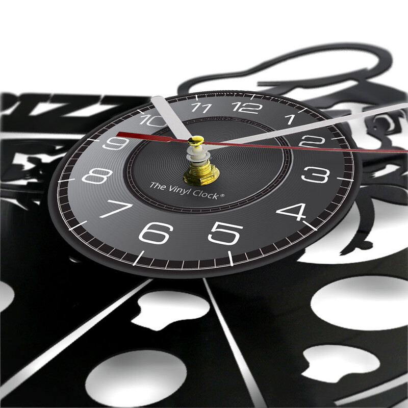 Pizza Italijanski stil Vinilna ploča Zidni sat Pizzeria Poslovni znak Satovi Talijanska hrana Kuhinja Kuhar Kuhar Kućni dekor Sat