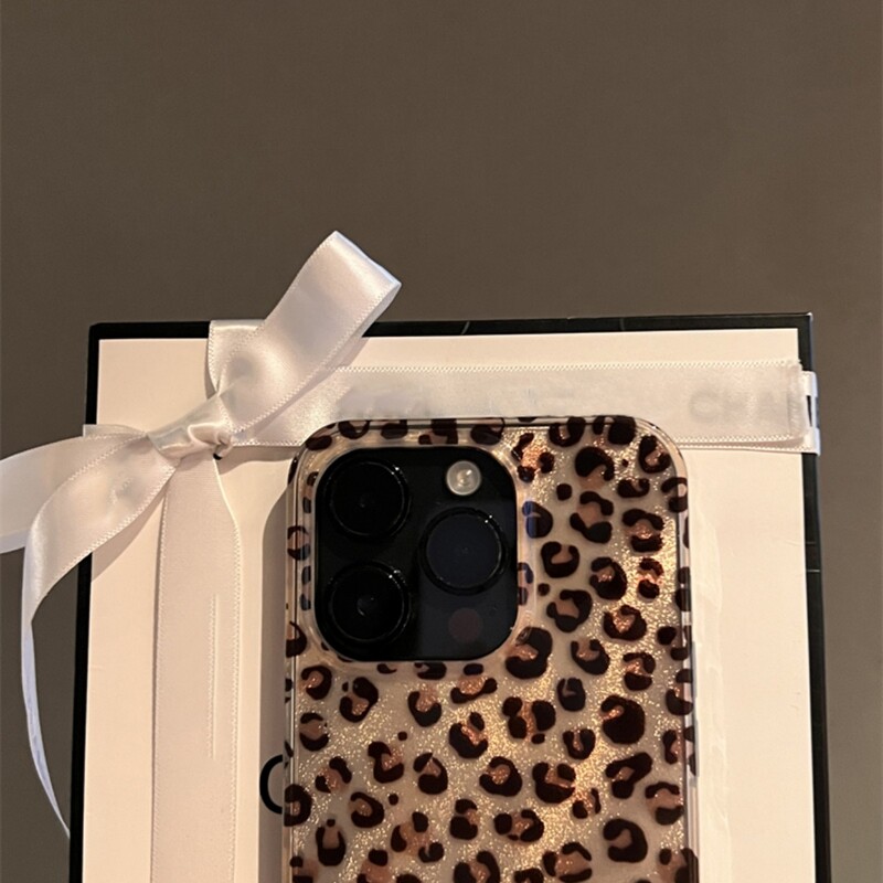 Korejska simpatična maska s uzorkom leoparda za iPhone 16 15 14 13 12 Pro Max 11 s elegantnim životinjskim uzorkom, mekana stražnja maska otporna na udarce Coque