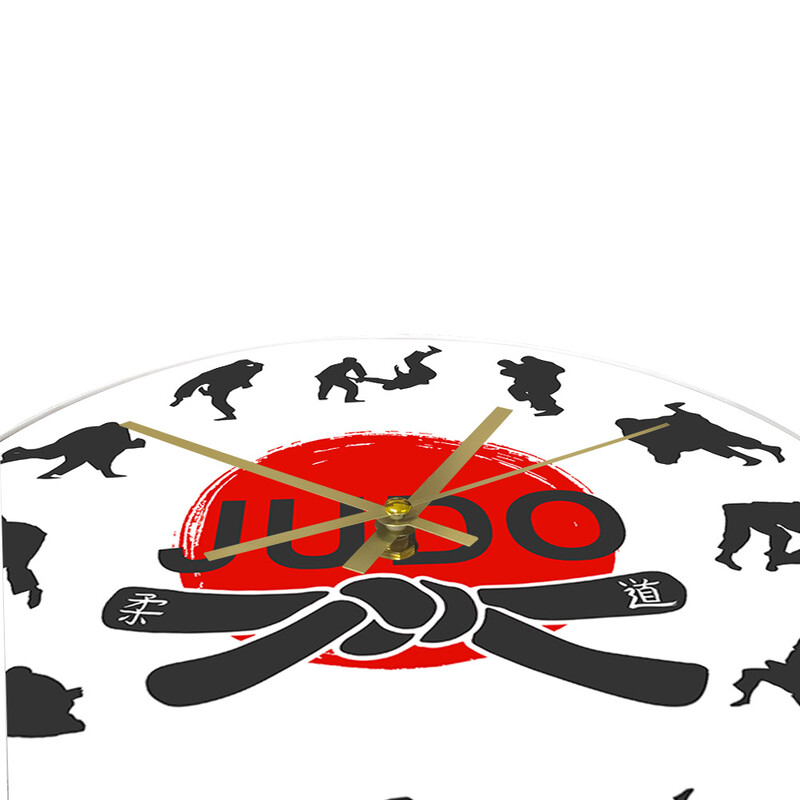 Japanske borilačke vještine Judo zidni sat Soba za dječake Jiu-jitsu Sportske borbe Umjetnički dekor Viseći tihi sat koji ne otkucava Zidni sat