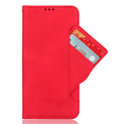 „Samsung Galaxy A16 5G Cover“ apverčiamas odinis dėklas „Skin Luxury Wallet“ kelių kortelių lizdas Knygos dangtelis, skirtas Galaxy A16 5G telefono krepšiams