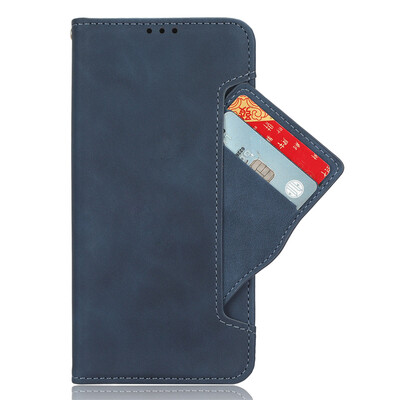 „Samsung Galaxy A16 5G Cover“ apverčiamas odinis dėklas „Skin Luxury Wallet“ kelių kortelių lizdas Knygos dangtelis, skirtas Galaxy A16 5G telefono krepšiams