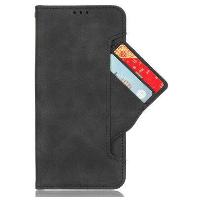 „Samsung Galaxy A16 5G Cover“ apverčiamas odinis dėklas „Skin Luxury Wallet“ kelių kortelių lizdas Knygos dangtelis, skirtas Galaxy A16 5G telefono krepšiams