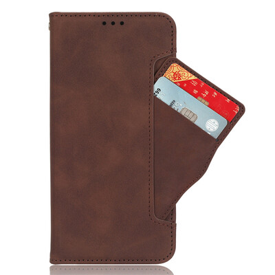 „Samsung Galaxy A16 5G Cover“ apverčiamas odinis dėklas „Skin Luxury Wallet“ kelių kortelių lizdas Knygos dangtelis, skirtas Galaxy A16 5G telefono krepšiams