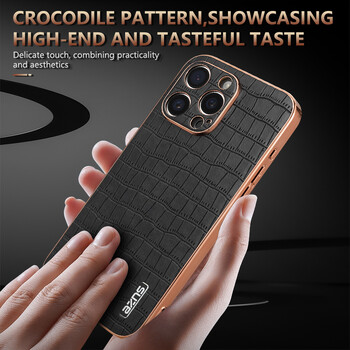 Θήκη για Apple iPhone 15 Pro MAX 15 Pro 15 Plus Κάλυμμα τηλεφώνου Luxury Crocodile Skin Series Θήκη για iPhone 15 Κάλυμμα τηλεφώνου Αντιολισθητικό