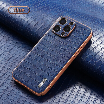 Θήκη για Apple iPhone 15 Pro MAX 15 Pro 15 Plus Κάλυμμα τηλεφώνου Luxury Crocodile Skin Series Θήκη για iPhone 15 Κάλυμμα τηλεφώνου Αντιολισθητικό