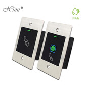 Mini cititor RFID impermeabil IP66 din metal Deschidetor de uși fără cheie Scaner de control al accesului Cititor de amprente încorporat