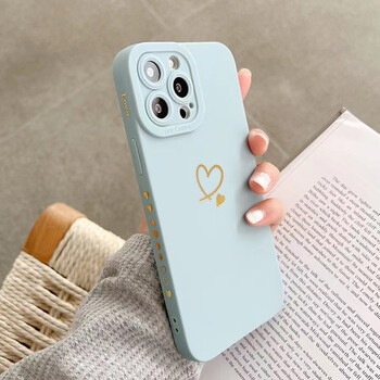 Love Heart Matte θήκη σιλικόνης για Samsung Galaxy A14 A34 A54 A13 A33 A53 A32 A52 5G S24 S23 Ultra S22 Plus S21 FE Note 20