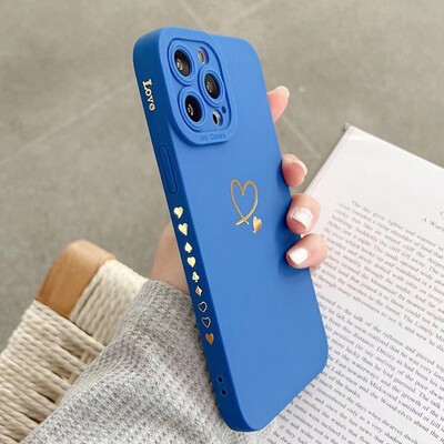 Love Heart Matte θήκη σιλικόνης για Samsung Galaxy A14 A34 A54 A13 A33 A53 A32 A52 5G S24 S23 Ultra S22 Plus S21 FE Note 20