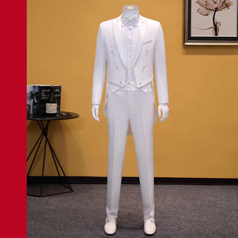 Muško odijelo smoking uskog kroja umjetničko odijelo za probno odijelo kostim uniforma za scenski nastup zbor Mo Tingsheng