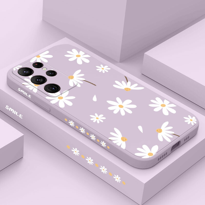 Obična maska za telefon s tratinčicama za Samsung Galaxy S23 S22 S21 S20 Ultra Plus FE S10 S9 S10E Note 20 ultra 10 9 Plus Cover