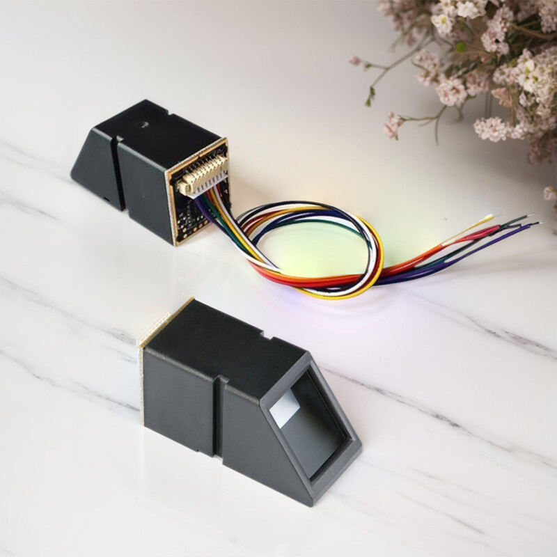 AS608 optiskā pirkstu nospiedumu atpazīšanas modulis, slēdzenes seriālās komunikācijas interfeiss pirkstu nospiedumu iegūšanai 500DPI priekš Arduino