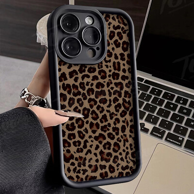 Zlatna leopard silikonska kožna maska za telefon za Samsung Galaxy S24 Ultra S23 S22 S21 Plus FE A54 A34 A14 A73 A53 A33 Soft Cover