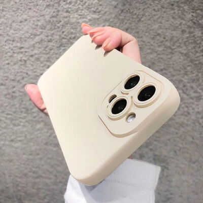 Луксозен матов лилав калъф за телефон iPhone 11 12 13 14 15 16 Pro Max XS X XR 7 8 Plus Оригинален течен силиконов удароустойчив капак