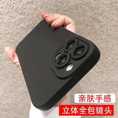 Луксозен матов лилав калъф за телефон iPhone 11 12 13 14 15 16 Pro Max XS X XR 7 8 Plus Оригинален течен силиконов удароустойчив капак