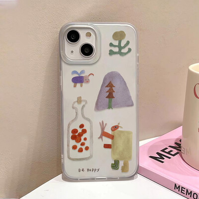 Love Heart telefonska torbica za iPhone 13 Torbica za iPhone 11 15 16 12 14 Pro Max Mini otporna na udarce, prozirna, prozirna, meka navlaka