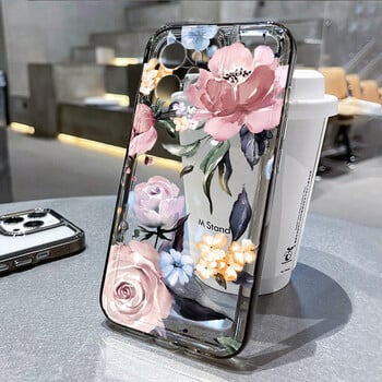 Lotus Flower Διάφανη Θήκη τηλεφώνου για iPhone 11 Θήκη iPhone 13 14 12 15 16 Pro Max XR XS X 7 8 Plus SE 2020 Αντικραδασμικό κάλυμμα