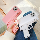„Creative Toy Pistol“ mobiliojo telefono dėklas, tinkamas „iPhone 12“ dekompresijai ir juokingas gaidukas gali patraukti iPhone11 apsauginį dėklą