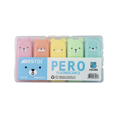 4/5/6 бр. Macaron Color Mini Highlighter Химикалки с мек връх Цветен маркер Химикалка Флуоресцентна химикалка Ученически офис консумативи Студентски канцеларски материали