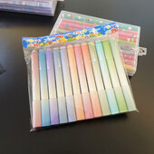 12Pcs Kawaii Color Makers Pisanje Crtanje Slatka Macaron Kist Olovke Boja za natpise Grafiti Školski likovni pribor Pribor