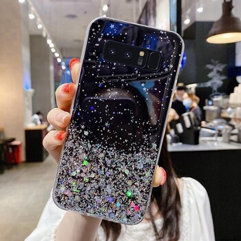 Μαλακή θήκη τηλεφώνου Bling Glitter για Samsung Galaxy note 8 N950F N950FD N950 N950W Πίσω κάλυμμα σιλικόνης για Samsung note8 Capa