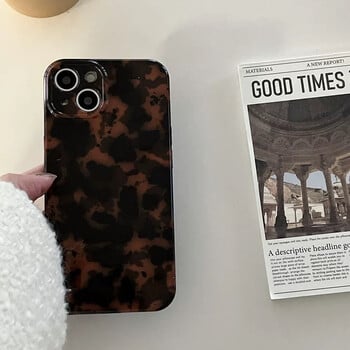 Tortoise Leopard Print Κατάλληλο για iPhone 14 Pro Max Phone Case 15 12 13 11 Pro Anti Drop Protective Case