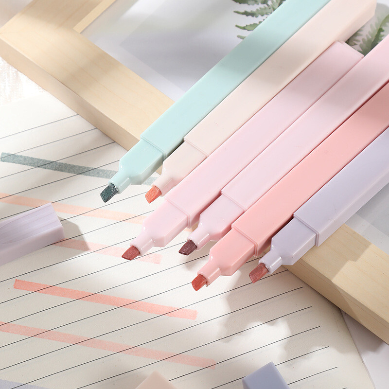 6Pcs Pastel Highlighters Pen Art Drawing Graffiti Marker Pen Šarena fluorescentna olovka Studentski pribor Školski uredski pribor