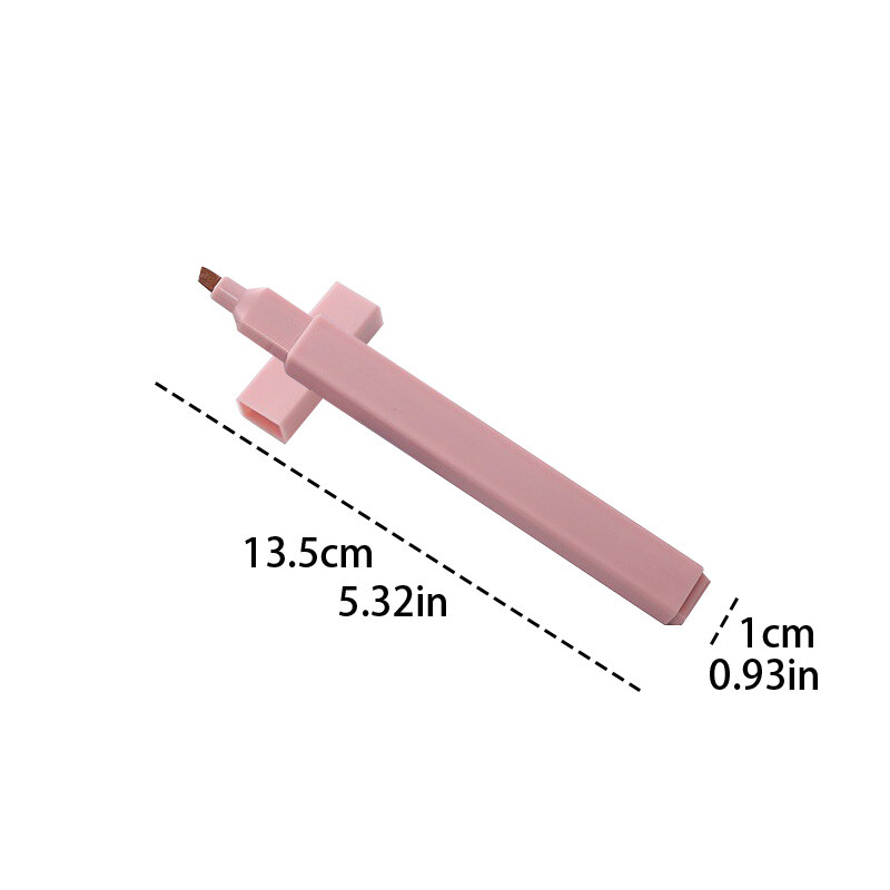 6 бр./компл. Маркиращи маркери с мек връх Цветни ученически подчертаващи маркери Маркери за рисуване Химикалки с ъглов връх Химикалки за ръкописен текст