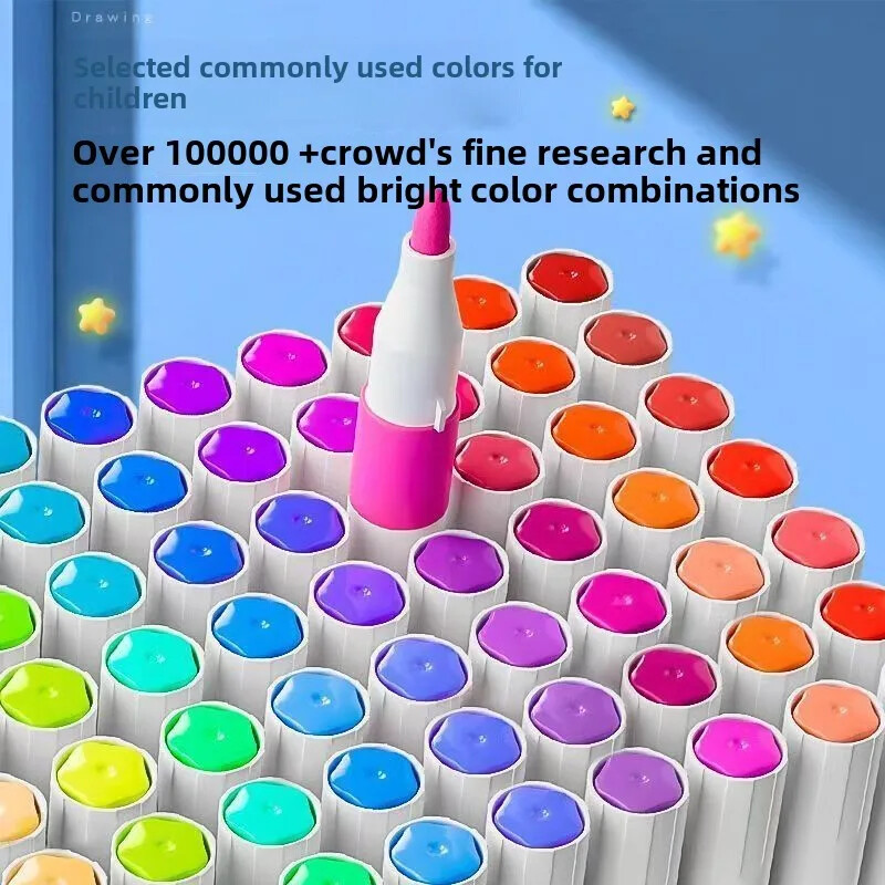 12/24/36/48/60 Prijenosni akrilni markeri za crtanje u boji DIY crtani crtani akrilni marker Kist za učenike vrtića