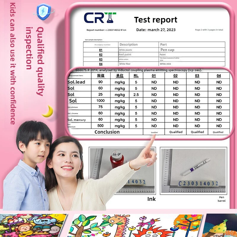12/24/36/48/60 Prijenosni akrilni markeri za crtanje u boji DIY crtani crtani akrilni marker Kist za učenike vrtića