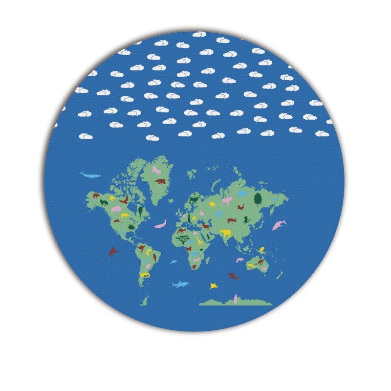 Okrugla podloga za miša, podloga za uredski stol, podloga za igranje, element karte, dizajn slike, podloga za miša, prekogranična izravna tvornička prodaja