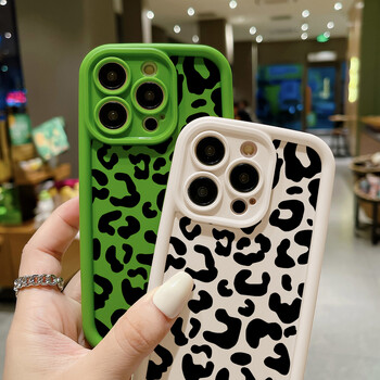 Θήκη τηλεφώνου Leopard Print για iPhone 11 Θήκες Iphone 16 Pro Max 13 14 15 12 7 8 Plus XS X SE 16promax 16pro Silicon Fundas Cover