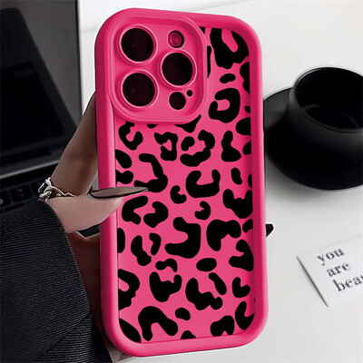 Telefonska maska s uzorkom leoparda za iPhone 11 Futrole Iphone 16 Pro Max 13 14 15 12 7 8 Plus XS X SE 16promax 16pro Silicon Fundas Cover
