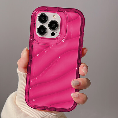 Luxury Water Wavy Pattern Case For Iphone 11 Cover Iphone 13 16 14 Pro Max 15 12 XR 7 8 Plus Xs SE 6 16promax 15Promax TPU Funda
