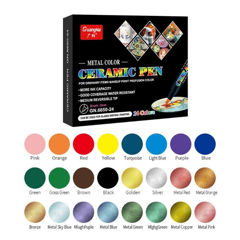 Комплект маркери с акрилна боя Цветна акрилна писалка за скрапбукинг на платно