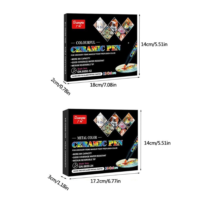 Комплект маркери с акрилна боя Цветна акрилна писалка за скрапбукинг на платно