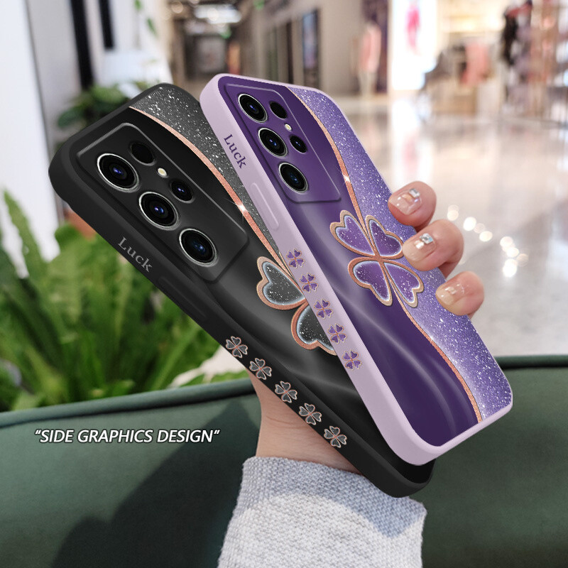 Калъф за телефон Lucky Grass за Samsung Galaxy S24 S23 S22 S21 S20 S10 S10E Ultra Plus FE Note 20 Ultra 10 Plus Cover