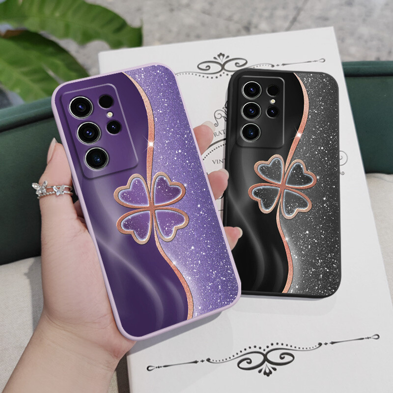 Калъф за телефон Lucky Grass за Samsung Galaxy S24 S23 S22 S21 S20 S10 S10E Ultra Plus FE Note 20 Ultra 10 Plus Cover