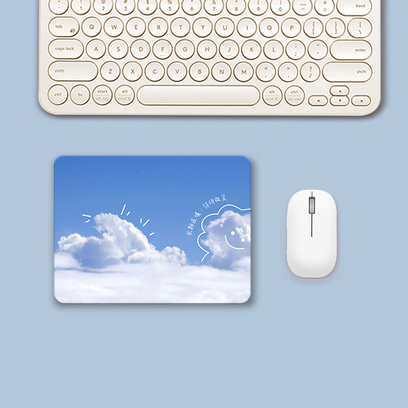 Podloga za miša u pastoralnom stilu, super mekana podloga od prirodne gume, mala svježa četvrtasta podloga za miš za prijenosno računalo, izravna tvornička prodaja