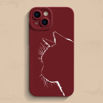 Husă pentru telefon cu pictură în ulei pentru iPhone 15 Pro Max 14 13 12 11 Mini XS X XR SE 2022 7 8 Plus Husă din silicon moale mat antișoc