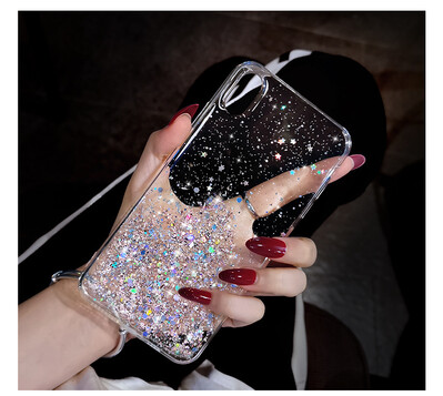 Θήκη Glitter Luxury Soft Phone Για iPhone 13 mini 12 Pro 11 ProMax για iPhone XR XS Max X 8 7 6s 6 Plus TPU Back Cover Case