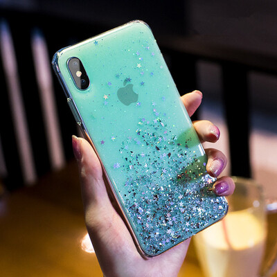 Θήκη Glitter Luxury Soft Phone Για iPhone 13 mini 12 Pro 11 ProMax για iPhone XR XS Max X 8 7 6s 6 Plus TPU Back Cover Case