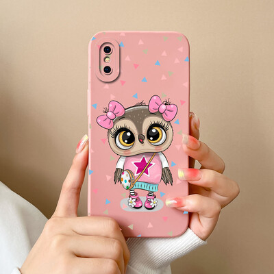 Skirtas iPhone X XR XS Max Case Heart minkštas skystas silikoninis fotoaparato apsauginis dangtelis Apple iPhoneX XR XSMax Funda For Girls