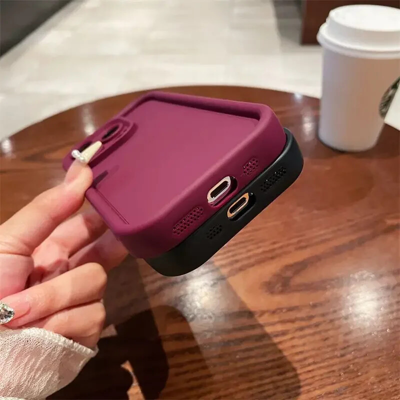 Telefonska torbica za iPhone 16 15 14 11 12 13 Pro Max Mini 7 8 Plus XR XS Max X SE 2022 16Pro Mekani TPU zadebljani zaštitni stražnji poklopac