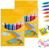 2 комплекта Magic Puffy Paint Pens Направи си сам Bubble Drawing Pens Magic Puffy Pens for Kids Puffy Puffy Pens Magic Color Paint Pens Комплект от 6