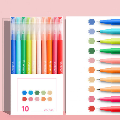 10 komada kompleta za punjenje gel olovke u boji Kawaii 0,5 mm kemijske olovke slatkih boja Studentske uredske olovke za pisanje Školski pribor